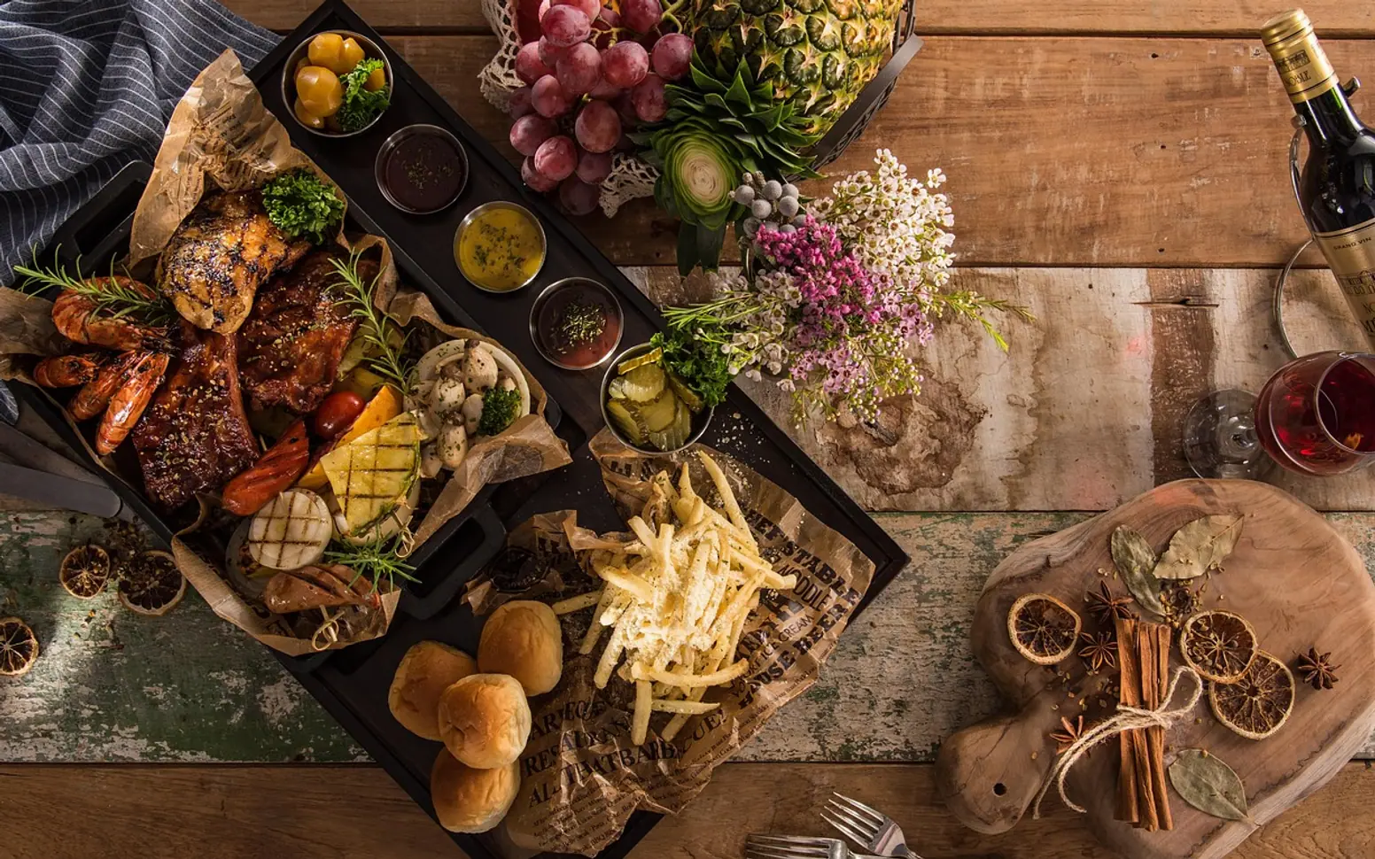 Platter, food and starters
