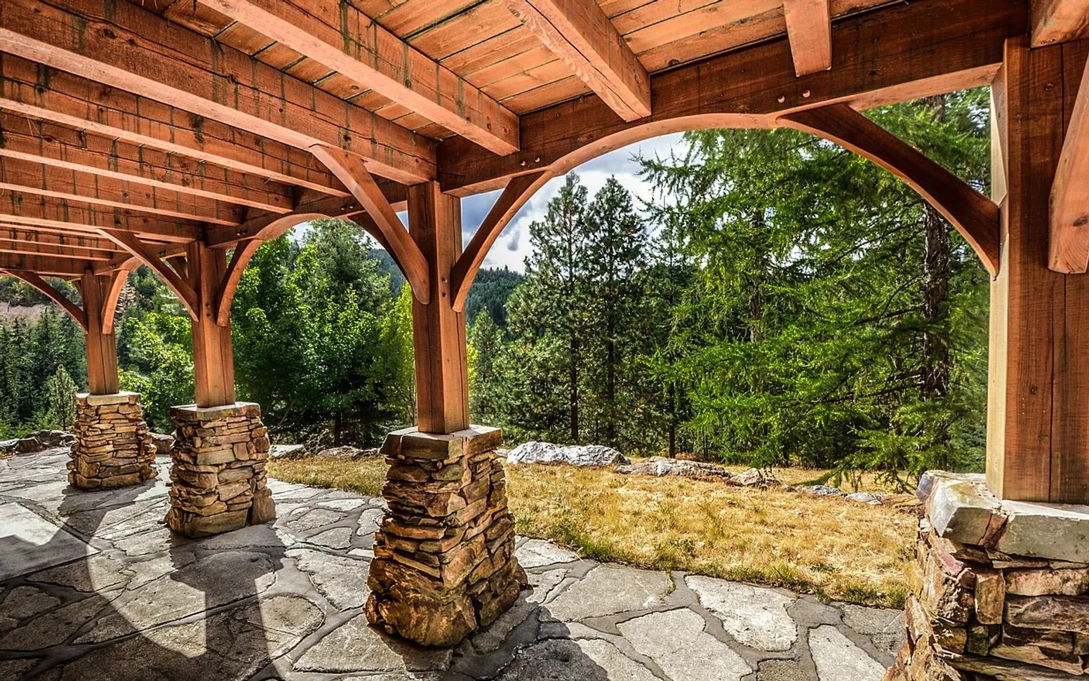 Deck, stone and construction